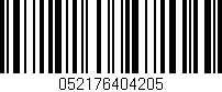 Código de barras (EAN, GTIN, SKU, ISBN): '052176404205'