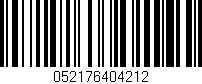 Código de barras (EAN, GTIN, SKU, ISBN): '052176404212'