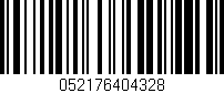 Código de barras (EAN, GTIN, SKU, ISBN): '052176404328'
