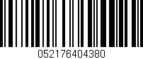 Código de barras (EAN, GTIN, SKU, ISBN): '052176404380'