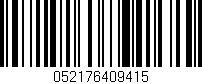 Código de barras (EAN, GTIN, SKU, ISBN): '052176409415'