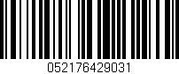 Código de barras (EAN, GTIN, SKU, ISBN): '052176429031'