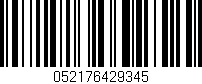 Código de barras (EAN, GTIN, SKU, ISBN): '052176429345'