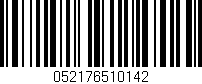 Código de barras (EAN, GTIN, SKU, ISBN): '052176510142'