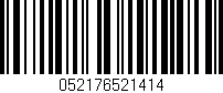 Código de barras (EAN, GTIN, SKU, ISBN): '052176521414'