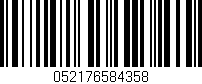 Código de barras (EAN, GTIN, SKU, ISBN): '052176584358'