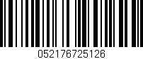 Código de barras (EAN, GTIN, SKU, ISBN): '052176725126'
