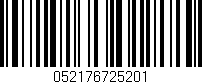 Código de barras (EAN, GTIN, SKU, ISBN): '052176725201'
