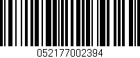 Código de barras (EAN, GTIN, SKU, ISBN): '052177002394'