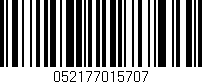Código de barras (EAN, GTIN, SKU, ISBN): '052177015707'