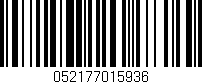 Código de barras (EAN, GTIN, SKU, ISBN): '052177015936'