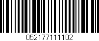 Código de barras (EAN, GTIN, SKU, ISBN): '052177111102'