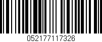 Código de barras (EAN, GTIN, SKU, ISBN): '052177117326'