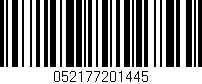 Código de barras (EAN, GTIN, SKU, ISBN): '052177201445'