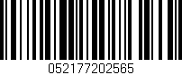 Código de barras (EAN, GTIN, SKU, ISBN): '052177202565'
