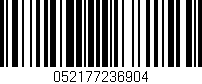 Código de barras (EAN, GTIN, SKU, ISBN): '052177236904'