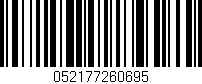 Código de barras (EAN, GTIN, SKU, ISBN): '052177260695'