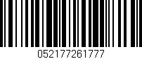 Código de barras (EAN, GTIN, SKU, ISBN): '052177261777'