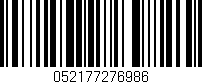 Código de barras (EAN, GTIN, SKU, ISBN): '052177276986'