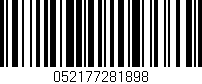 Código de barras (EAN, GTIN, SKU, ISBN): '052177281898'