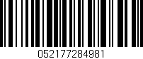 Código de barras (EAN, GTIN, SKU, ISBN): '052177284981'