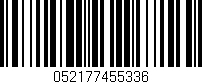 Código de barras (EAN, GTIN, SKU, ISBN): '052177455336'