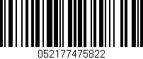 Código de barras (EAN, GTIN, SKU, ISBN): '052177475822'