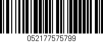 Código de barras (EAN, GTIN, SKU, ISBN): '052177575799'