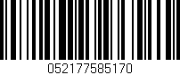 Código de barras (EAN, GTIN, SKU, ISBN): '052177585170'