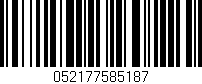 Código de barras (EAN, GTIN, SKU, ISBN): '052177585187'