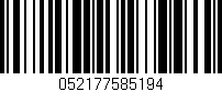 Código de barras (EAN, GTIN, SKU, ISBN): '052177585194'