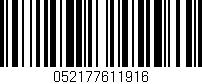 Código de barras (EAN, GTIN, SKU, ISBN): '052177611916'