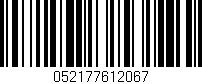 Código de barras (EAN, GTIN, SKU, ISBN): '052177612067'