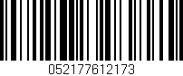 Código de barras (EAN, GTIN, SKU, ISBN): '052177612173'
