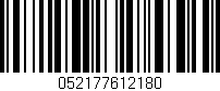 Código de barras (EAN, GTIN, SKU, ISBN): '052177612180'