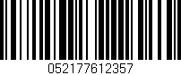 Código de barras (EAN, GTIN, SKU, ISBN): '052177612357'