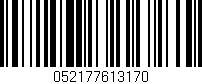 Código de barras (EAN, GTIN, SKU, ISBN): '052177613170'
