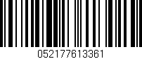 Código de barras (EAN, GTIN, SKU, ISBN): '052177613361'