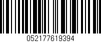 Código de barras (EAN, GTIN, SKU, ISBN): '052177619394'