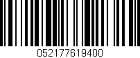 Código de barras (EAN, GTIN, SKU, ISBN): '052177619400'