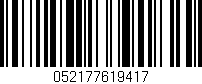 Código de barras (EAN, GTIN, SKU, ISBN): '052177619417'