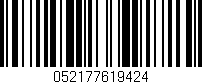 Código de barras (EAN, GTIN, SKU, ISBN): '052177619424'