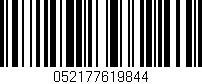 Código de barras (EAN, GTIN, SKU, ISBN): '052177619844'