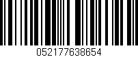 Código de barras (EAN, GTIN, SKU, ISBN): '052177638654'