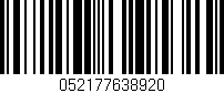 Código de barras (EAN, GTIN, SKU, ISBN): '052177638920'
