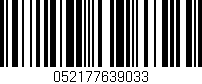 Código de barras (EAN, GTIN, SKU, ISBN): '052177639033'