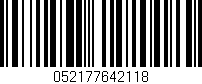 Código de barras (EAN, GTIN, SKU, ISBN): '052177642118'