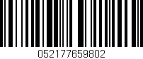 Código de barras (EAN, GTIN, SKU, ISBN): '052177659802'