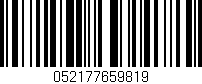 Código de barras (EAN, GTIN, SKU, ISBN): '052177659819'