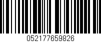 Código de barras (EAN, GTIN, SKU, ISBN): '052177659826'